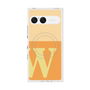 プレミアムスクエアケース with SnapMag［ オリジナル - initial two tone - W orange ］