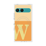 プレミアムスクエアケース with SnapMag［ オリジナル - initial two tone - W orange ］