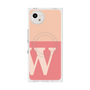 プレミアムスクエアケース with SnapMag［ オリジナル - initial two tone - W pink ］
