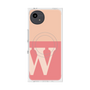 プレミアムスクエアケース with SnapMag［ オリジナル - initial two tone - W pink ］