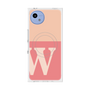 プレミアムスクエアケース with SnapMag［ オリジナル - initial two tone - W pink ］