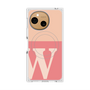 プレミアムスクエアケース with SnapMag［ オリジナル - initial two tone - W pink ］