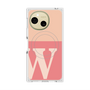 プレミアムスクエアケース with SnapMag［ オリジナル - initial two tone - W pink ］