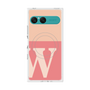 プレミアムスクエアケース with SnapMag［ オリジナル - initial two tone - W pink ］