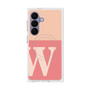 プレミアムスクエアケース with SnapMag［ オリジナル - initial two tone - W pink ］