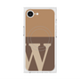 プレミアムスクエアケース with SnapMag［ オリジナル - initial two tone - W brown ］