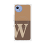 プレミアムスクエアケース with SnapMag［ オリジナル - initial two tone - W brown ］