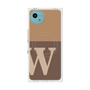 プレミアムスクエアケース with SnapMag［ オリジナル - initial two tone - W brown ］