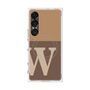 プレミアムスクエアケース with SnapMag［ オリジナル - initial two tone - W brown ］