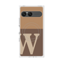プレミアムスクエアケース with SnapMag［ オリジナル - initial two tone - W brown ］