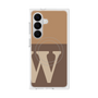 プレミアムスクエアケース with SnapMag［ オリジナル - initial two tone - W brown ］
