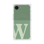 プレミアムスクエアケース with SnapMag［ オリジナル - initial two tone - W green ］