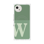 プレミアムスクエアケース with SnapMag［ オリジナル - initial two tone - W green ］