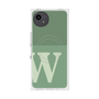 プレミアムスクエアケース with SnapMag［ オリジナル - initial two tone - W green ］