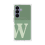 プレミアムスクエアケース with SnapMag［ オリジナル - initial two tone - W green ］