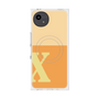 プレミアムスクエアケース with SnapMag［ オリジナル - initial two tone - X orange ］