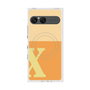 プレミアムスクエアケース with SnapMag［ オリジナル - initial two tone - X orange ］