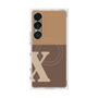 プレミアムスクエアケース with SnapMag［ オリジナル - initial two tone - X brown ］