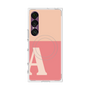 プレミアムスクエアケース with SnapMag［ オリジナル - initial two tone - A pink ］