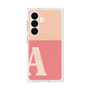プレミアムスクエアケース with SnapMag［ オリジナル - initial two tone - A pink ］