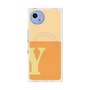 プレミアムスクエアケース with SnapMag［ オリジナル - initial two tone - Y orange ］