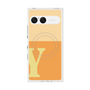 プレミアムスクエアケース with SnapMag［ オリジナル - initial two tone - Y orange ］