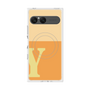 プレミアムスクエアケース with SnapMag［ オリジナル - initial two tone - Y orange ］