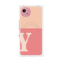 プレミアムスクエアケース with SnapMag［ オリジナル - initial two tone - Y pink ］
