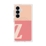 プレミアムスクエアケース with SnapMag［ オリジナル - initial two tone - Z pink ］