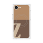 プレミアムスクエアケース with SnapMag［ オリジナル - initial two tone - Z brown ］