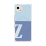 プレミアムスクエアケース with SnapMag［ オリジナル - initial two tone - Z blue ］