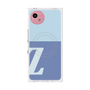 プレミアムスクエアケース with SnapMag［ オリジナル - initial two tone - Z blue ］