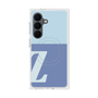 プレミアムスクエアケース with SnapMag［ オリジナル - initial two tone - Z blue ］