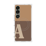 プレミアムスクエアケース with SnapMag［ オリジナル - initial two tone - A brown ］
