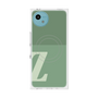 プレミアムスクエアケース with SnapMag［ オリジナル - initial two tone - Z green ］