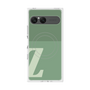 プレミアムスクエアケース with SnapMag［ オリジナル - initial two tone - Z green ］