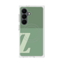 プレミアムスクエアケース with SnapMag［ オリジナル - initial two tone - Z green ］