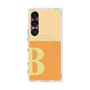 プレミアムスクエアケース with SnapMag［ オリジナル - initial two tone - B orange ］