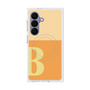 プレミアムスクエアケース with SnapMag［ オリジナル - initial two tone - B orange ］