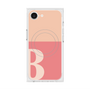 プレミアムスクエアケース with SnapMag［ オリジナル - initial two tone - B pink ］