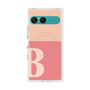 プレミアムスクエアケース with SnapMag［ オリジナル - initial two tone - B pink ］