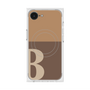 プレミアムスクエアケース with SnapMag［ オリジナル - initial two tone - B brown ］