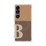 プレミアムスクエアケース with SnapMag［ オリジナル - initial two tone - B brown ］
