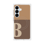 プレミアムスクエアケース with SnapMag［ オリジナル - initial two tone - B brown ］
