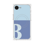 プレミアムスクエアケース with SnapMag［ オリジナル - initial two tone - B blue ］