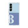 プレミアムスクエアケース with SnapMag［ オリジナル - initial two tone - B blue ］