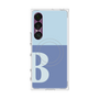 プレミアムスクエアケース with SnapMag［ オリジナル - initial two tone - B blue ］