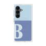 プレミアムスクエアケース with SnapMag［ オリジナル - initial two tone - B blue ］