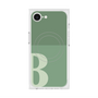 プレミアムスクエアケース with SnapMag［ オリジナル - initial two tone - B green ］
