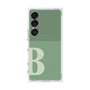 プレミアムスクエアケース with SnapMag［ オリジナル - initial two tone - B green ］